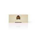 Nedis CTGB90822IV Telecom-Wandcontactdoos Opbouw RJ11 Ivoor