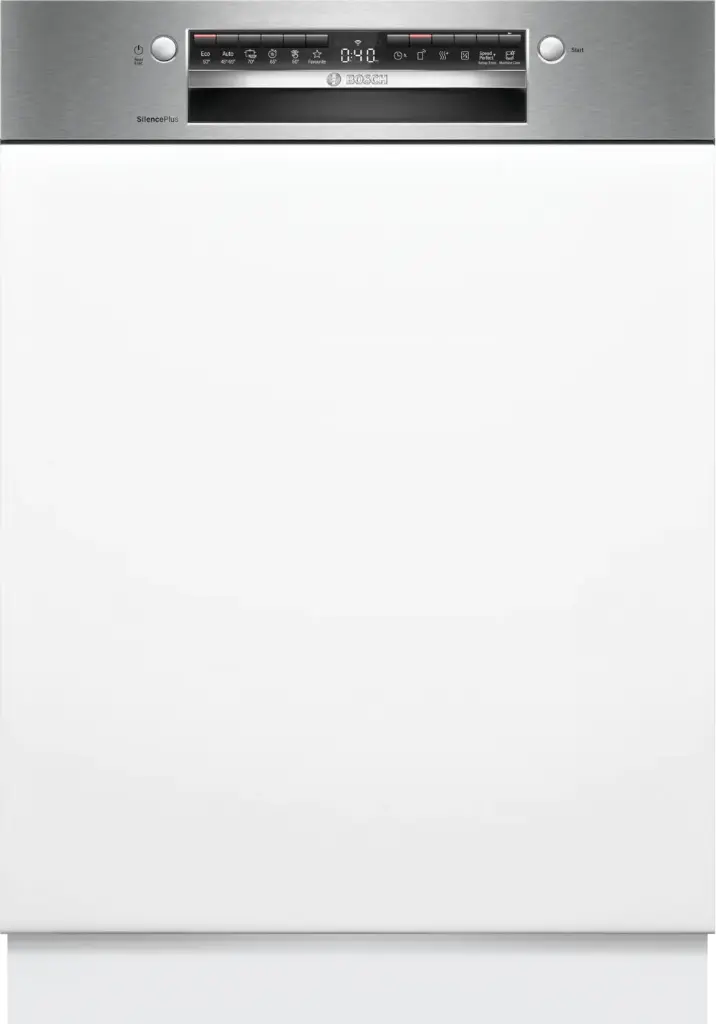 Bosch SMI4HAS19E Dishwasher Series 4 Semi-Integrated 60cm D-Label Stainless Steel
