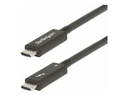 Startech Active Thunderbolt 4 USB-C kabel 40Gbps 100W 2m Zwart