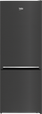Beko RCNE560K40XBRN Koel/vries-combi 182cm 514 304.04 kWh/Jaar Zwart