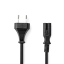 Nedis CEGL11040BK50 Power Cable Euro - IEC-320-C7 Nickel Plated 5m Black