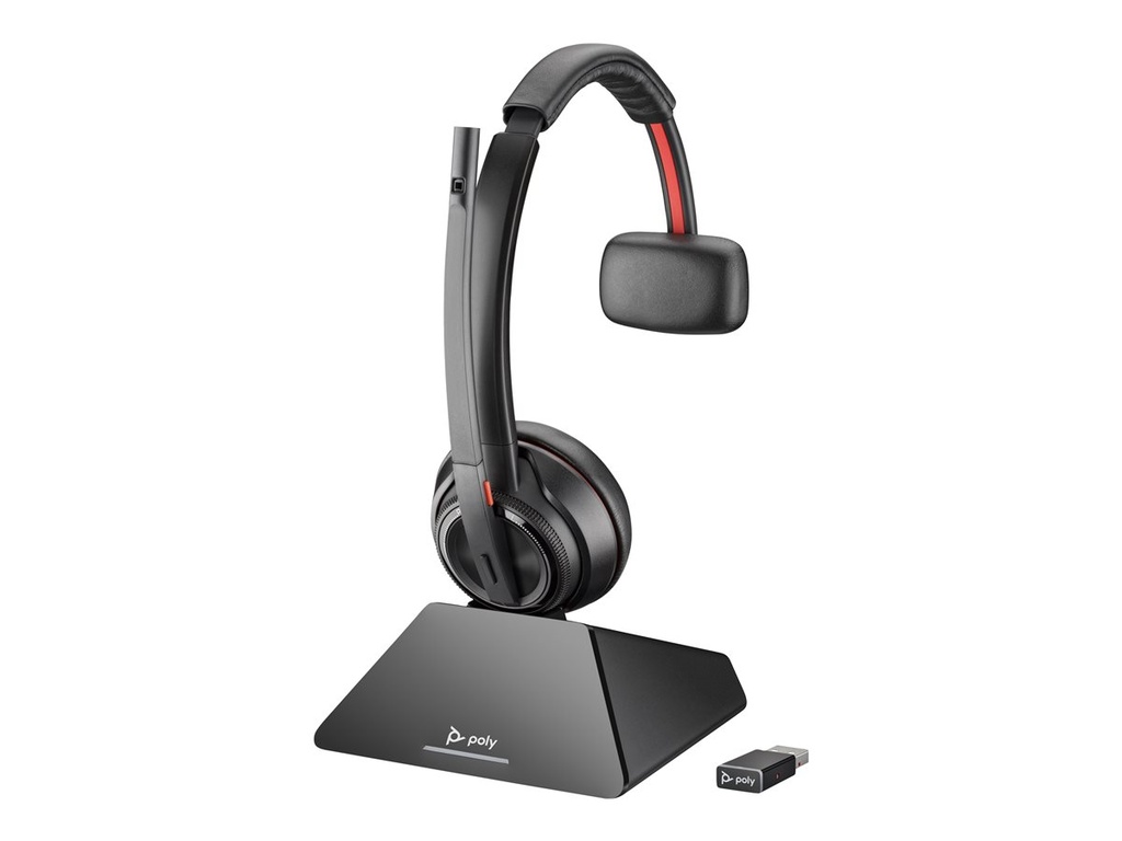 Poly 8Y9C3AA#ABB Savi 8210 Draadloze Headset DECT 1880-1900 MHz Zwart