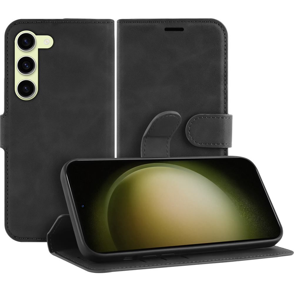 Just in Case 8335715 Premium Wallet Case Samsung Galaxy S23 Noir