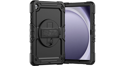 Just in Case Samsung Tab A9+ coque avec protecteur d'écran Noir - 8316950