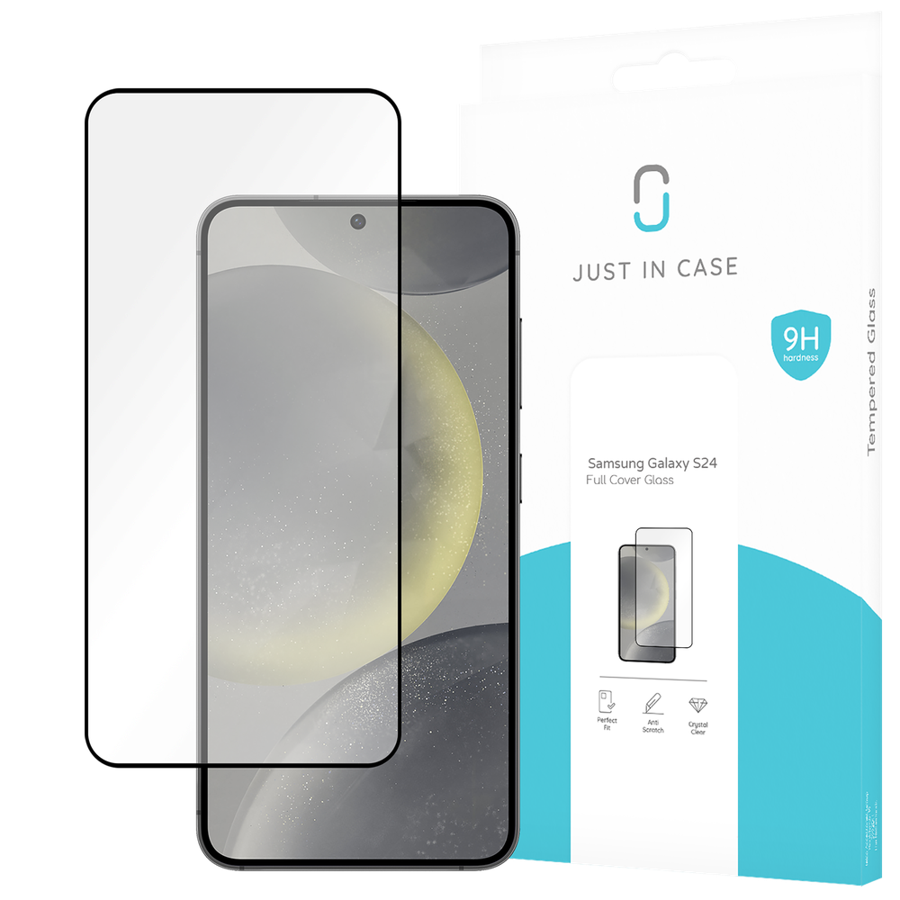 Just in Case 8436450 Full Cover Screenprotector Tempered Glass Samsung Galaxy S24 Noir