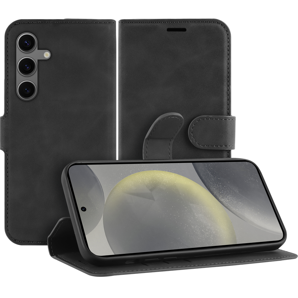 Just in Case 8436634 Premium Wallet Case Samsung Galaxy S24 Zwart