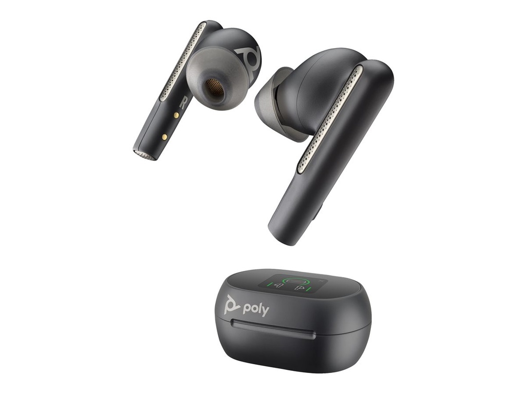 Poly 7Y8G4AA Voyager Free 60+ Draadloze Earbuds Bluetooth + Adapter Zwart