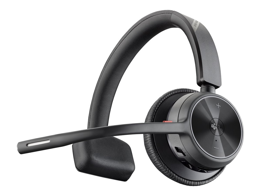 Poly 77Y91AA Voyager 4310 Microsoft Teams USB-A Draadloze Headset Zwart