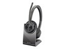 Poly 77Z32AA Voyager 4320-M Draadloze Headset Teams + Houder & Adapter Zwart