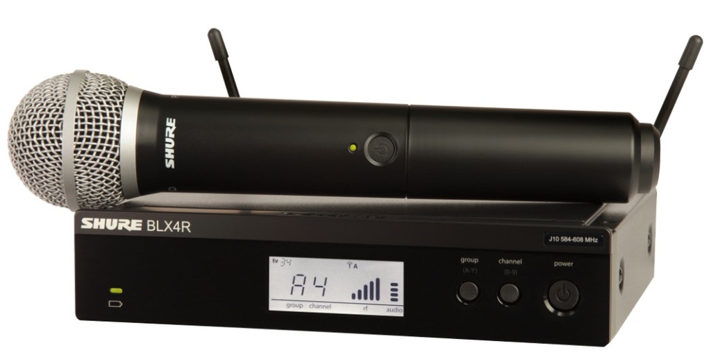 shure blx24r/pg58 blx24r vocal system with pg58 863-865 mhz