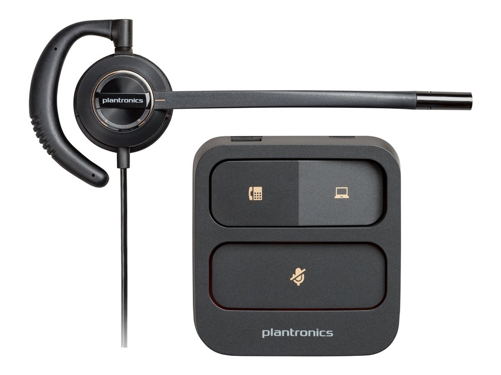 Poly 783P4AA EncorePro 530D Bekabelde headset USB-A/USB-C Zwart