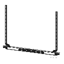 Audac MBK440MK2/B Schermbeugel voor IMEO2 Zwart