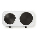 Nedis KAEP251EWT2 Elektrische Kookplaat 2 Zones 2300W Wit