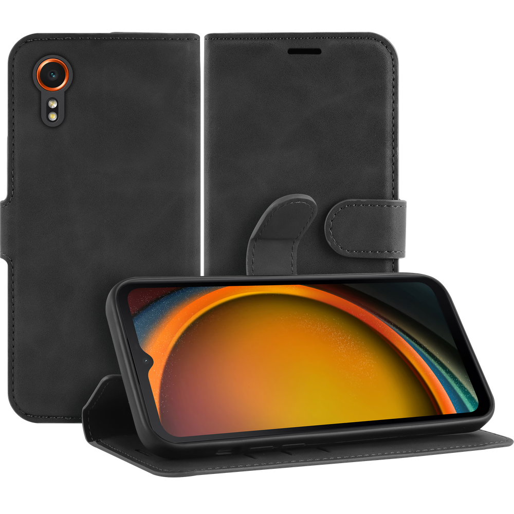 Just in Case 8449689 Premium Wallet Case Samsung Galaxy Xcover7 Noir