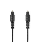 Nedis CAGL25000BK10 Optical Audio Cable TosLink 1m Black