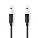 Nedis CAGL22005BK10 Stereo Audio Cable 3.5 mm Jack Nickel Plated 1m Black