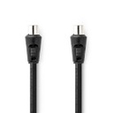 Nedis CSGL40000BK15 Coax Cable Nickel Plated 90 dB 75 Ohm Double Shielded 1.5m Black