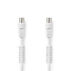 Nedis CSGL40020WT20 Coaxkabel Vernikkeld 120 dB 75 Ohm Viervoudig Afgeschermd 2m Wit