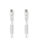 Nedis Coax Kabel 5.0m Wit - CSGL40020WT50