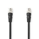 Nedis CVGL01000BK10 BNC Video Cable Nickel Plated 75 Ohm 1m Black