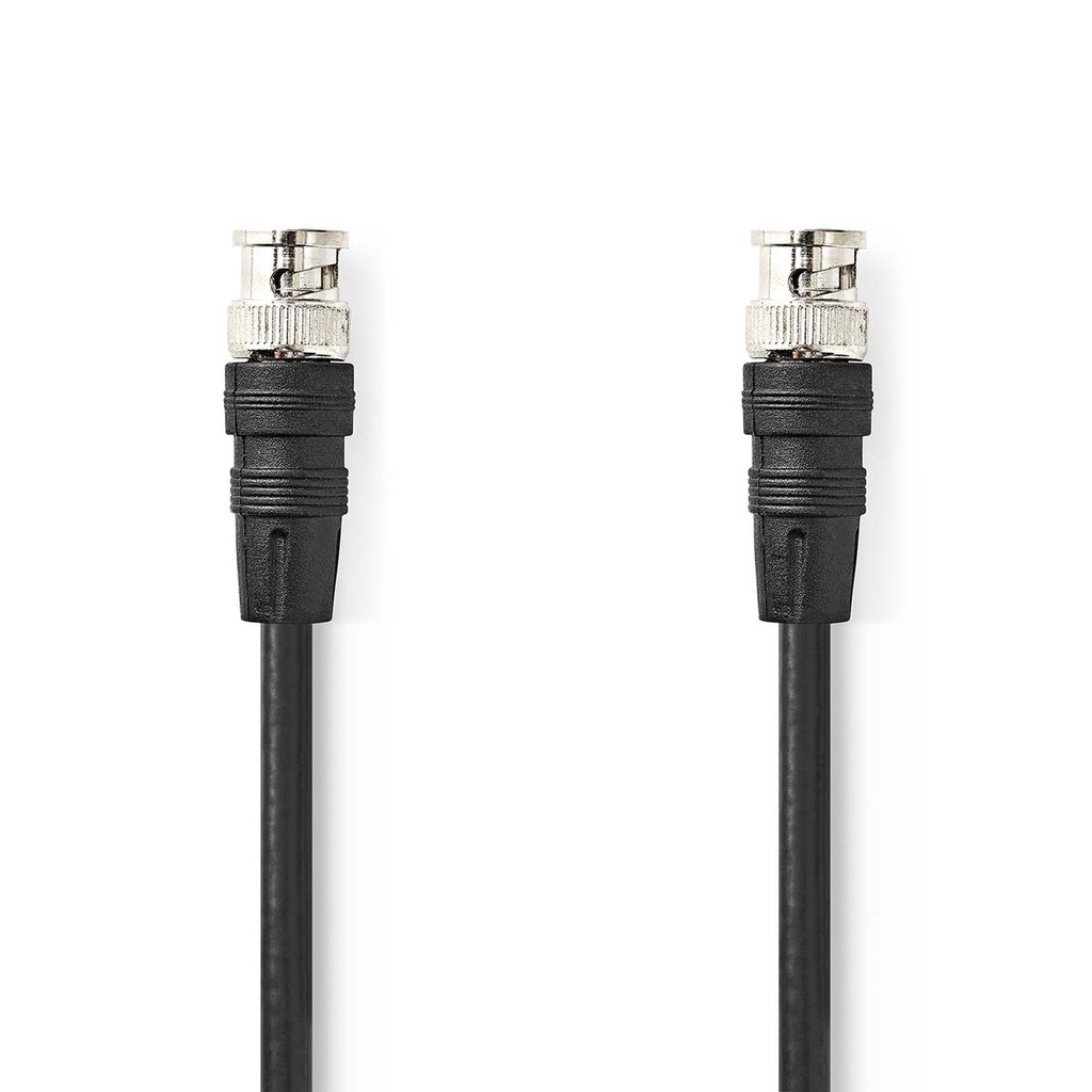 Câble vidéo Nedis BNC 5,0 m noir - CVGL01000BK50