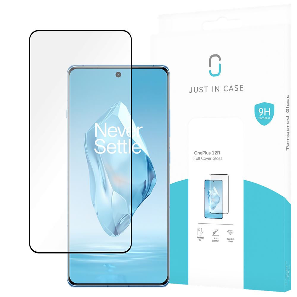Just in Case 8465108 Full Cover Screenprotector Gehard Glas OnePlus 12R 