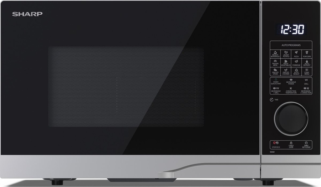 Four combiné four/micro-ondes/grill Sharp YC-PC254AE-S 25 l Noir