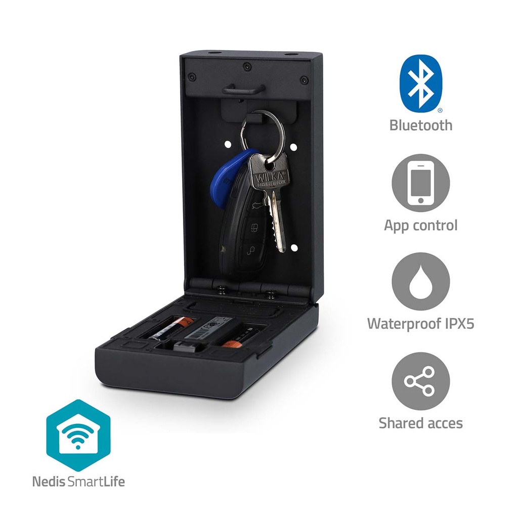 Nedis BTHKB10BK SmartLife Key Cabinet Bluetooth Outdoor Black