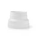 Tuyau d'échappement réducteur Nedis DRRE125WT100 125-100 mm, blanc