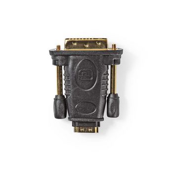 Nedis CVGB34912BK HDMI 1.4 Adapter DVI-D 24+1-Pin -HDMI Female Nickel Plated Black