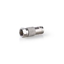 Adaptateur coaxial Nedis CSGB41952ME F-Coax nickelé 75 ohms argent