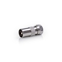 Adaptateur coaxial Nedis CSGB41953ME F - Coaxial nickelé 75 ohms argent