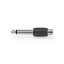 Adaptateur audio mono Nedis CAGB23935BK jack 6,35 mm mâle - RCA femelle noir