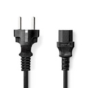 Câble d'alimentation Nedis CEGL10030BK50 type IEC-320-C13 nickelé, 5 m, noir