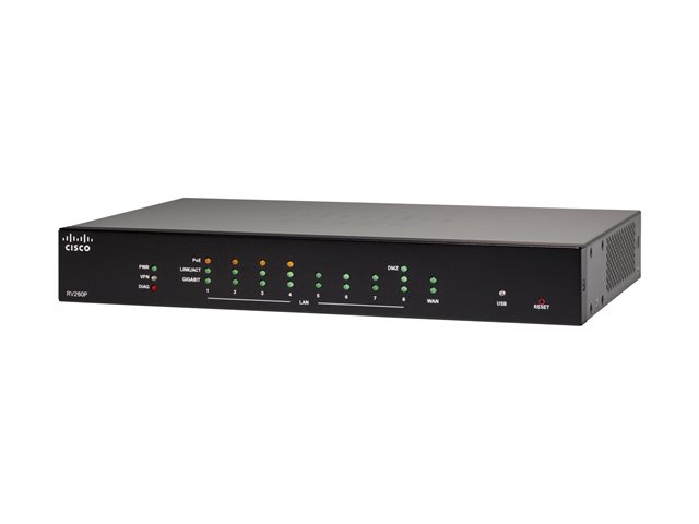 Routeur Cisco RV260P, commutateur 8 ports 800 Mbps avec VPN - RV260P-K9-G5-RF