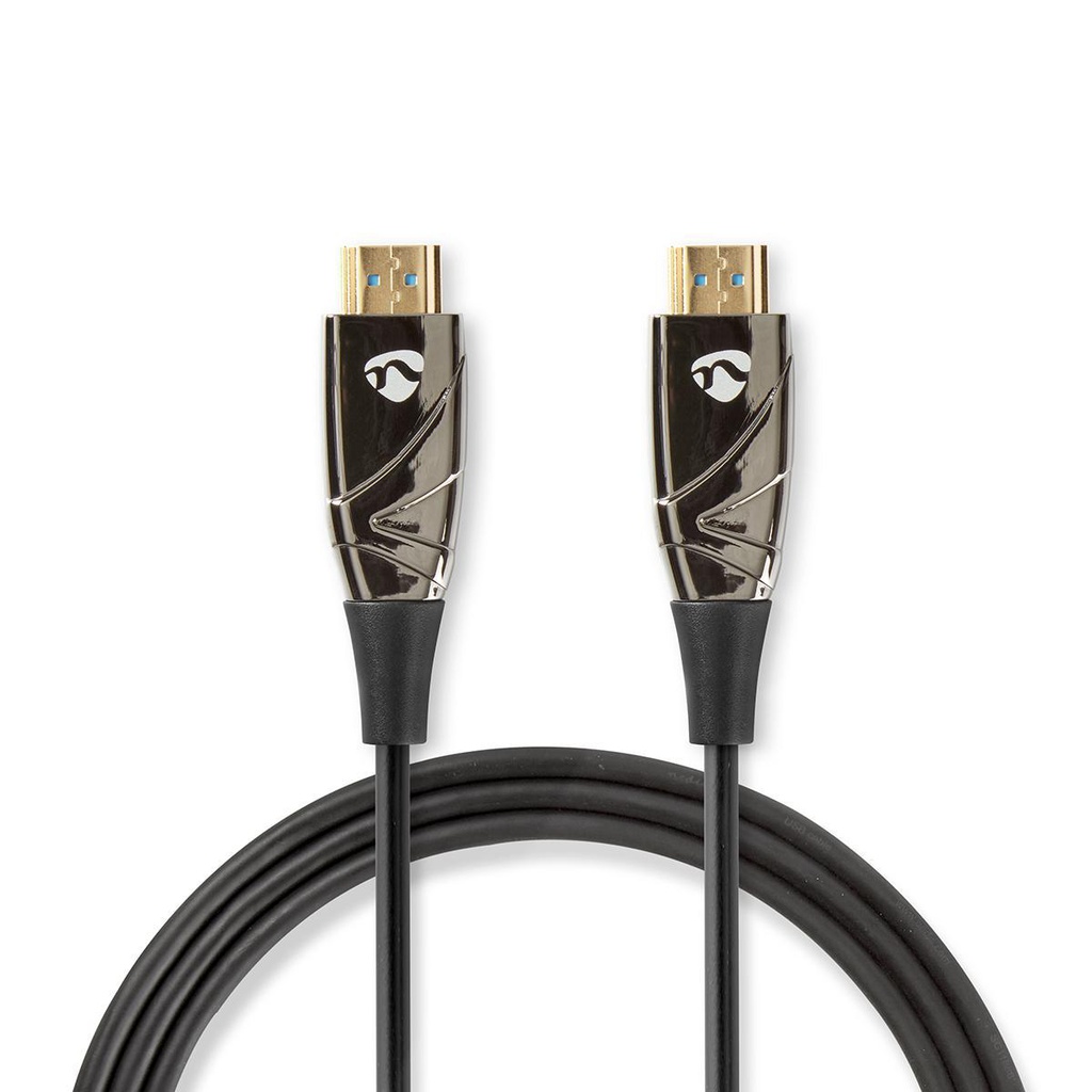 Câble HDMI 2.0 optique actif Nedis CVBG3400BK750 75 m Noir