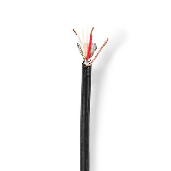 Câble microphone Nedis CABR1535BK1000 en rouleau 2x 0,35 mm² 100 m Noir