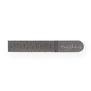 Nedis COTP00900GY015 Hook and Loop Cable Tie Grey 10 Pieces