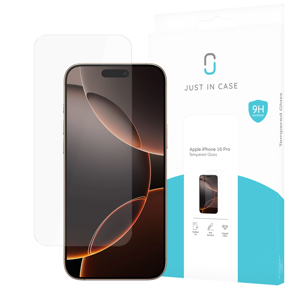 Just in Case 8332530 Screenprotector Tempered Glass iPhone 16 Pro