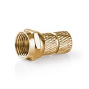 Nedis CSBW41907ME F-Connector Verguld 75Ohm Twist-On 5.5 mm Maximale Diameter 2 Stuks