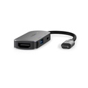 Nedis CCGB64230GY01 USB 3.2 Gen 1 Multi-Port Adapter USB-C - HDMI / USB-A / USB-C 5 Gbps 10cm Gray