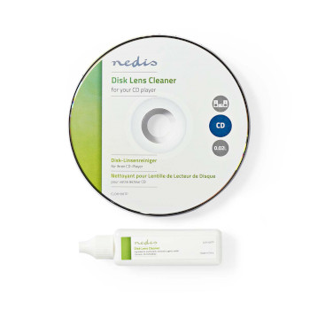 Nedis CLDK100TP Disc Lensreiniger Reinigingsschijf 20 ml voor CD-Speler