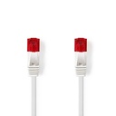 Nedis CCGP85215WT30 CAT6 Network Cable U/UTP RJ45 3m Flat White