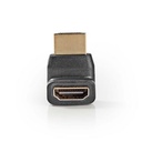 Nedis CVGB34902BK HDMI-Adapter Verguld 270° Haaks Zwart
