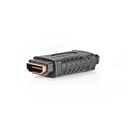 Nedis CVGB34900BK HDMI-Adapter 2x HDMI Vrouwelijk Verguld Zwart 