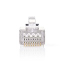 Nedis CCGB89302ME RJ45-Connector STP CAT5 Verguld 10 Stuks Transparant
