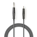 Nedis COTH23205GY30 Stereo-Audiokabel 6,35 mm Jack - 3,5 mm Jack 3m Grijs 