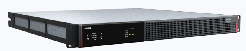 Biamp Voltera D 1200.4M Audio DSP en 4-kanaals eindversterker 1200W Totaal Dante/AES67