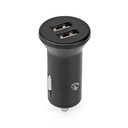 Nedis CCHAU480ABK Car Charger 24W 2x 2.4A 2x USB-A Single Voltage Black
