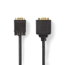 Nedis CCGP59120BK02 VGA Cable VGA - 2x VGA Female Gold Plated 1280x768@60Hz 20cm Black